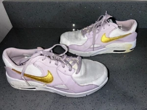 Nike Air Max Excee (GS) White/Gold/Lilac Girl's Sneakers-Size 6Y CD6894-102 - Picture 1 of 8