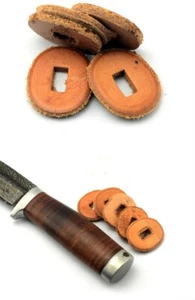 10 Stck. Messergriff Lederring Oval Pad für Messer Zum Selbermachen Zubehör Material - Bild 1 von 9