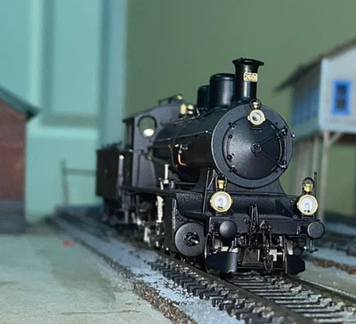 Locomotora de vapor Lemaco C4/5 SBB Swiss Brass DC de 2 rieles No. 2601 Foto 1 de 4