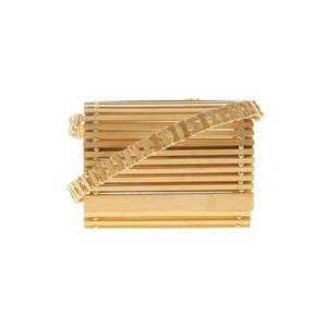 Bamboo Slatted Wooden Crossbody Bag Clutch – Boho Chic Shoulder Purse - Picture 1 of 3
