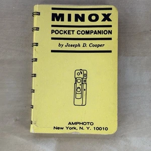 1966 Minox Pocket Companion by Joseph D Cooper Amphoto 3rd Edition - Picture 1 of 10