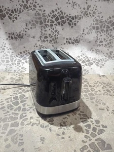 Cookworks Black Texured 2 Slice Toaster - Picture 1 of 4