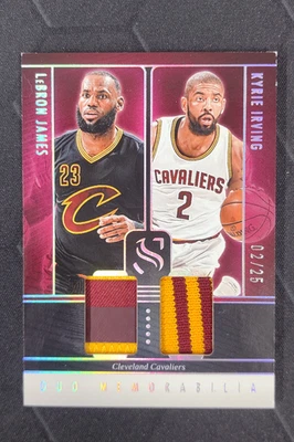 2024 Silhouette LeBron James Kyrie Irving Dual Memorabilia Patch 02/25 Match - Image 1 of 4