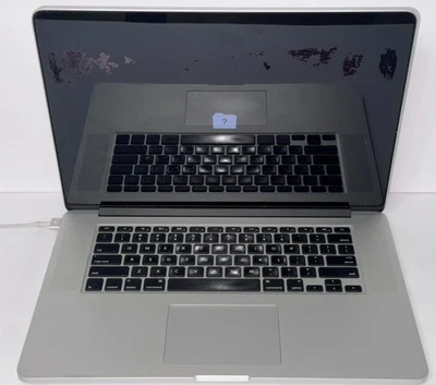 APPLE McBook Pro A1398 i7-3615QM 2.3GHZ 8GB RAM NO SSD NO OS WHITE FOLDER ISSUE - Image 1 of 4