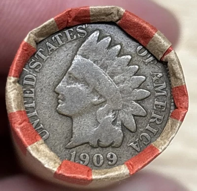 LINCOLN WHEAT CENT ROll 1909-1958 With 1909 Indian Cent Ender. (W-213) - Image 1 of 4