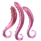Sex Pink Glass Realistic Toys Long Plug Fake Penis for Adults Women Female