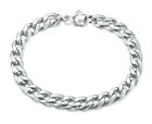 Curb Chain Bracelet Stainless Steel Solid 2,8 -10 Mm Wide / 10-25 Cm Men's