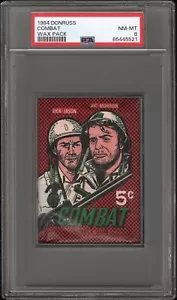 1964 DONRUSS "COMBAT" WAX PACK, PSA 8 NM-MT (RICK JASON, VIC MORROW) TV SHOW - Picture 1 of 2