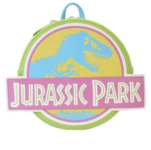 SDCC 2023 Loungefly Jurassic Park Neon 30th Anniversary Mini Backpack_ - Picture 1 of 6