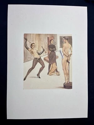 Erotic Kunstdruck  v. Montorgueil „Love hurts“ 1930s Bondage Sadomaso LGBTQ Plug - Bild 1 von 2