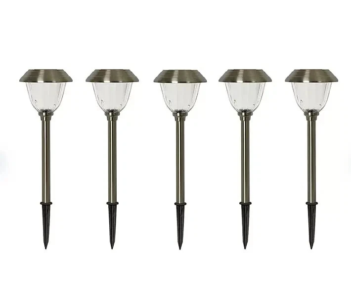 Member's Mark LED Solar Path Lights Stainless Steel 14 Lumens (5 Pack)