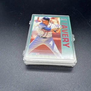 Atlanta Braves 1992 Fleer 92 Cards Number 349 Thru 374 in Hard Case - Mint - Picture 1 of 2