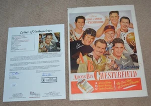 Ted Williams Stan Musial Autographed Chesterfield Magazine AD JSA Authentication - Picture 1 of 3