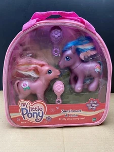 My Little Pony G3 2004 Sunshower & Luau Pretty Vinyl Carry Case COMB SHIP $1.99 - Picture 1 of 4
