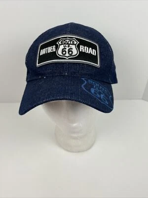 Gorra de béisbol Route 66 Mother Road parche ajustable de mezclilla sintética Foto 1 de 4
