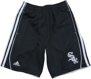 Adidas MLB Youth Boys Chicago White Sox 3-Stripe Shorts, Black - Picture 1 of 5