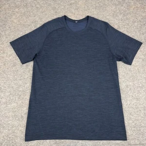 Lululemon Metal Vent Tech Surge T-Shirt Nautical Navy Blueprint Mens Medium M - Picture 1 of 9