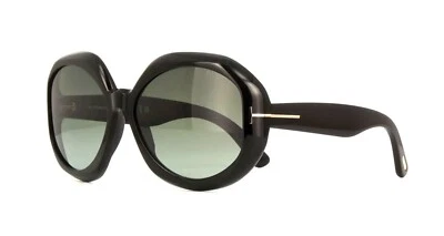 Gafas de sol Tom Ford GEORGIA-02 FT 1011 negras/sombreadas por humo (01B) Foto 1 de 4