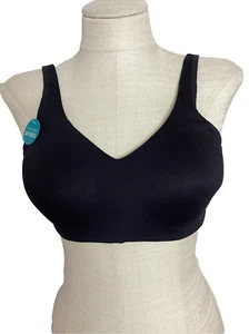 VANITY FAIR Simple Sizing Black Wire-free Padded Bra Sz XL* - Picture 1 of 6