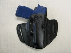 Fits SIG P365 XL, LEATHER PANCAKE HOLSTER, OWB BELT HOLSTER, RIGHT HAND - Picture 1 of 4