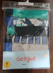 Cat & Jack Boys Briefs Size XS (4/5) -7 PACK - Picture 1 of 3
