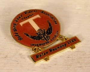 GWRRA Chapter T Inverness Florida Roteo Roundup 1989 Bike Motorcycle Pin - Picture 1 of 6
