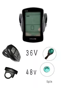 Medidor de Pantalla LCD S700 Pantalla de Pantalla de Bicicleta Eléctrica 36/48V Velocidad para Bicicleta Eléctrica 5 Pines Macho - Imagen 1 de 6