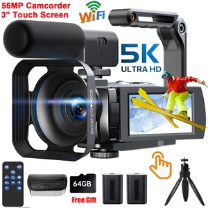 ✅UHD 5K DV Camcorder Video Camera 56MP Vlogging Camera Digital Cameras 16X Zoom - Picture 1 of 10