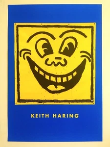 KEITH HARING ESTATE RARE 1993 LITHOGRAPH PRINT COLLECTOR POSTER " SMILE " 1981 - Picture 1 of 9
