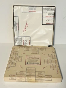 VTG Goren Bridge Vinyl Card Table Game Cover OFFICIAL Hoyle Products 34” Square - Picture 1 of 12