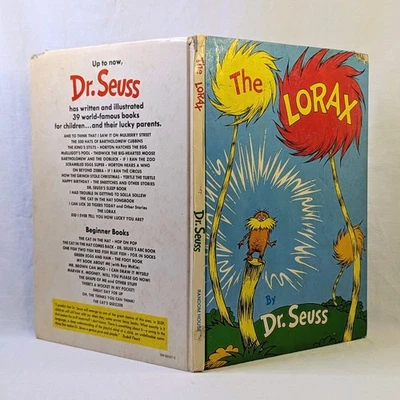 The Lorax Dr. Seuss 1971 HC True 1st Edition 1st Printing Classic Lake Erie  — 第 1/4 张图片