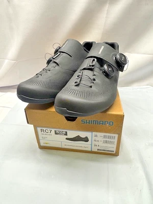 Zapato de ciclismo Shimano RC7 para hombre-SH-RC703 - ANCHO GRANDE talla 10,5-NEGRO*Nuevo Foto 1 de 4