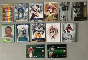 FOOTBALL SUPERSTAR & HOF SERIAL NUMBERED LOT (13) MOSS, SANDERS, WHITE ETC READ - Bild 1 von 4