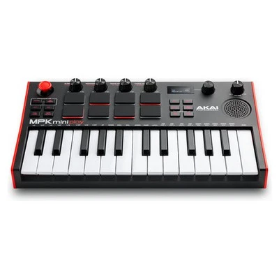 Akai Tastiera controller MPK Mini Play Mk3 Black e Red 1070015548 - Immagine 1 di 4