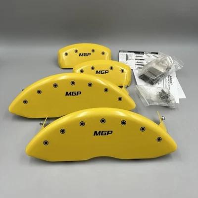Capas de pinça de freio MGP 2009-16 BMW 535i xDrive amarelo e preto - 22221SMGPYL - Imagem 1 de 4