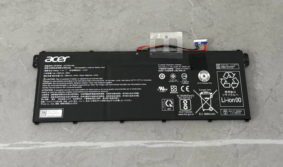 Batería genuina AP18C4K 3ICP5/81/68 para Acer Swift Aspire Spin Chromebook OEM Foto 1 de 2