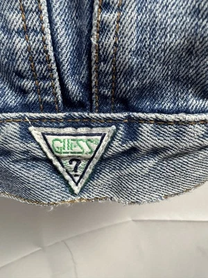 VTG 80s Guess Denim Jacket Mens Large Georges Marciano Acid Washed Denim Trucker - Image 1 of 4