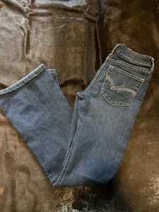 Wrangler Girls Western Cowgirl Rodeo Jeans Size 14 Denim - Picture 1 of 5