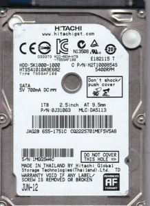 HTS541010A9E662 mlc: DA5113 p/n: 0J31063 FW: JA0AB5D0 Hitachi Thailand 1TB C7-31 - Picture 1 of 2
