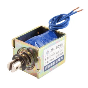 Elektromagnet Elektrisch Hubmagnet Solenoid Push Pull Typ JF-1050B DC 12V 60N - Bild 1 von 2