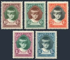 Luxembourg B35-B39,hinged.Mi 208-212. Caritas 1929.Princess Marie Gabrielle. - Picture 1 of 1