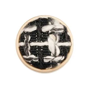 5pcs Metal Button with Yarn Decor for Fashion, Craft Sewing Projects DIY 18-25mm - Picture 1 of 12