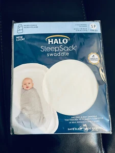 HALO Micro Fleece Sleepsack Swaddle, 3-Way Adjustable Wearable Blanket, TOG 3.0, - Picture 1 of 2