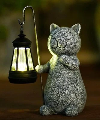 Solar Statue for Garden Decoration: Outdoor Sculpture for Yard Lawn Home House - Image 1 of 4