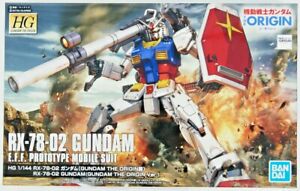RX-78-2 Gundam Origin 1/144 Gunpla High Grade Model Assembly Kit HG 026 BANDAI