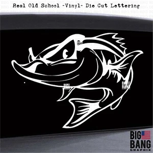 Large Mouth Bass Vinyl Decal Sticker Fisherman Boat Fishing SUV Car Truck Window - Bild 1 von 4