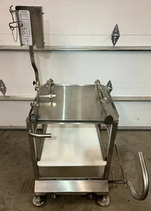 Face To Face Hobart Globe Slicer Deli Stainless Steel Table Wheeled Cart NSF - Picture 1 of 6