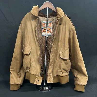 Винтажный WINLIT WIN ретро WW2 Bomber стиль кожаная куртка мужская большой - Изображение 1 из 4