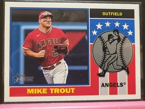 2025 Topps Heritage Mike Trout Angels 1976 Player Icons Card - Picture 1 of 1