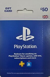 PlayStation Store Gift Card £50 DIGITAL Free Delivery via Ebay Chat Or Email